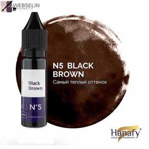 رنگ تاتو Hanafy بلک براون (Black Brown)